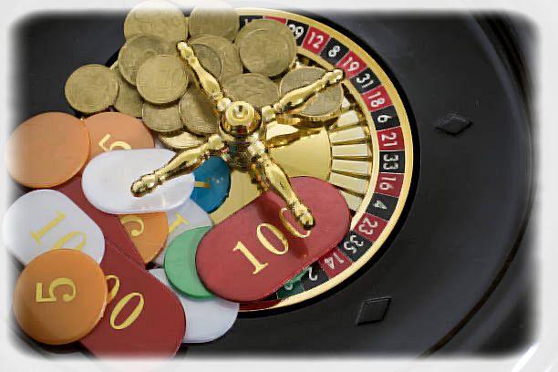 monedas en una ruleta