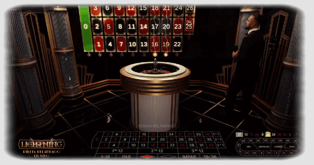 tipo de Ruleta Lightning (Relámpago)